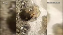 Türkmenbaşynyň jaýrylan, ýamalan ýollary