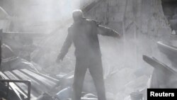 حمله هوایی ارتش سوریه به غوطه شرقی