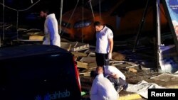 Стамбул абамайданындагы жардыруудан кийин.