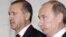 Турция – Премьер-министр России Владимир Путин и премьер-министр Турции Реджеп Эрдоган на совместной пресс-конференции, Стамбул, 8 июня 2010 г. 
