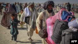 Беженцы на границе Афганистана и Пакистана. 19 августа 2021 года. 