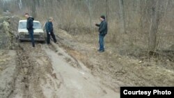 участок дороги недалеко от Крымского