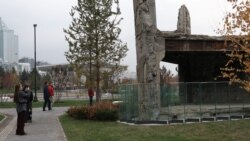 Алматыдағы бұрынғы президент резиденциясының орнына ашылған сквер. 29 қазан, 2025 жыл.