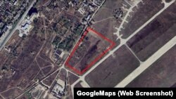 Можливе місце розташування комплексу «Валдай» на аеродромі «Джанкой». Скріншот супутникової карти Google