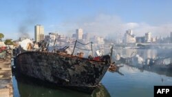 Սիրիական նավատորմի ոչնչացված նավերը, Լաթաքիա, 10-ը դեկտեմբերի, 2024թ․