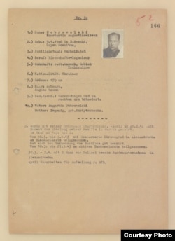 Учетная карточка агента N 30. Источник: Bundesarchiv Freiburg.