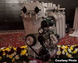 نمونه‌ای از موتور یک لیتری که ایران‌خودرو معرفی کرده است