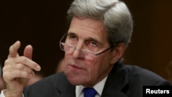 جان کری، وزیر امور خارجه آمریکا، در جلسه کمیته روابط خارجی سنای آمریکا