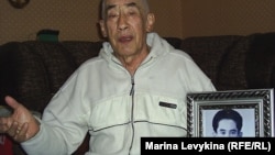 Семён Сильченко, казахстанец, участвовавший в устранении аварии на советской  атомной подводной лодке К-19. Семей, 2 июля 2012 годa.