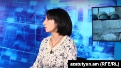 Правозащитница Заруи Ованнисян в студии Радио Азатутюн (архив)