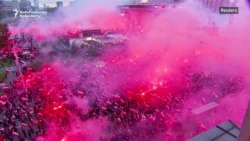 Марш польських націоналістів до Дня незалежності Польщі (відео)