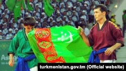 Туркменские спортсмены на V Азиатских играх в закрытых помещениях и по боевым искусствам Ашхабад-2017 (Иллюстративное фото)  