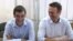 Олег Навальный (слева) в суде