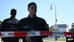 Германиядагы полиция. Мүнхен. 5-сентябрь, 2024-жыл. Иллюстрациялык сүрөт.