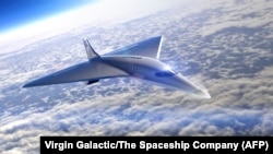 طرح‌واره‌ای از هواپیمای مافوق صوت ویرجین گلکتیک