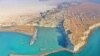 نمای هوایی از ساحل مکران در جنوب شرقی ایران