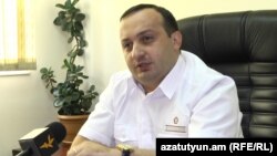 Заместитель начальника управления по расследованию преступлений общего характера ССС Давид Костандян, Ереван, 18 сентября 2018 г. 