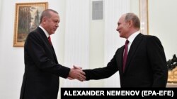 اردوغان برای دیدار با همتای روس خود به مسکو رفته است