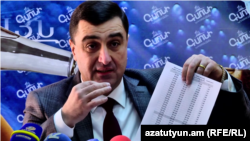 член «Общественного совета по реформированию администрирования доходов» Комитета государственных доходов (КГД) Армении Ваагн Амбарцумян представляет последствия законодательных изменений, Ереван, 23 января 2018 г.