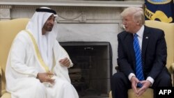 امیر محمد بن زاید آل نهیان، ولیعهد امارات متحده عربی روز دوشنبه با رئیس‌جمهوری آمریکا دیدار و گفت‌وگو کرد