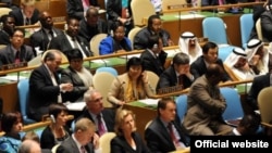 Президент Р. Отунбаева баштаган кыргыз делегациясы БУУнун жыйынында, Нью-Йорк, 21-сентябрь.