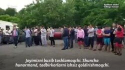 Президентнинг Байтқўрғондаги резиденциясини безаётган ўймакор усталар устахоналари бузилмоқда