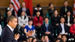 Обама Шанхай университетында чыгыш ясый