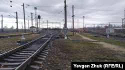 Canköy yanındaki demiryolu. Tasviriy fotoresim