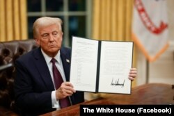 Дональд Трамп подписывает президентские указы