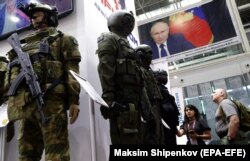 Один із павільйонів міжнародного військово-технічного форуму «Армія-2021»