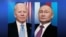 Президент США Джозеф Байден (л) та президент РФ Володимир Путін (п), колаж