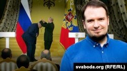 Палітычны аналітык Вадзім Мажэйка. Ордэн Лукашэнку ад Пуціна. Ілюстрацыйны каляж 