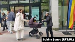 Secție de votare din Bruxelles. Sâmbătă, 17 mai 2025.