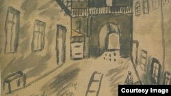 Рисунок Сони Шпицовой (1931–1944), "Терезин"