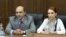 Глава «Просвещенной Армении» Эдмон Марукян и глава фракции «Мой шаг» Лилит Макунц 