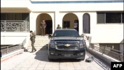 نمایی از اقامتگاه نخست‌وزیر عراق که هدف حمله پهپادی قرار گرفت.