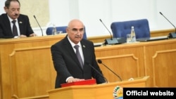 Tajikistan's parliament speaker, Mahmadtoir Zokirzoda (file photo)