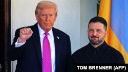 Президент України Володимир Зеленський і президент США Дональд Трамп у Білому домі. Вашингтон, 17 жовтня 2025 року