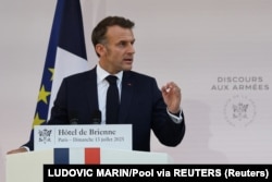 Президент Франції Емманюель Макрон наголосив на необхідності участі України і Європи в переговорах щодо мирного врегулювання війни Росії проти України