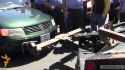 Վարորդների երթն ուղեկցվեց բախմամբ