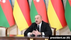 Ադրբեջանի նախագահ Իլհամ Ալիևը Բաքվում այսօրվա ասուլիսի ժամանակ