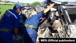 Видео с места ДТП в Джалал-Абадской области. 