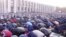 Kyrgyz Muslims at prayer in Bishkek (file photo)