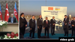 Церемония открытия газопровода Игдыр-Нахичеван    в формате видеоконференции с участием президентов Турции и Азербайджана. 5 марта 2025 г.