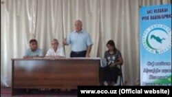 Заседание Экологической партии Узбекистана.