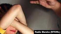 Illustration,Teacher beats student