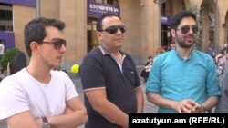 Armenia -- Iranian tourists in Yerevan speaks to RFE/RL.