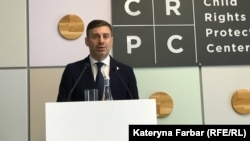 Уповноважений Верховної Ради України з прав людини Дмитро Лубінець під час своєї пресконференції. Київ, 2 липня 2025 року