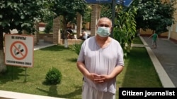 Главный редактор газеты «Адабиёт» («Литература») Бахтиёр Карим.