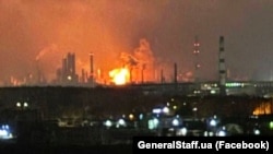 Адна з папярэдніх атак Украіны на Разанскі НПЗ, студзень 2024 году